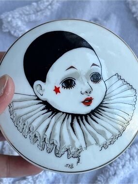Vintage Pierrot Trinket Dish